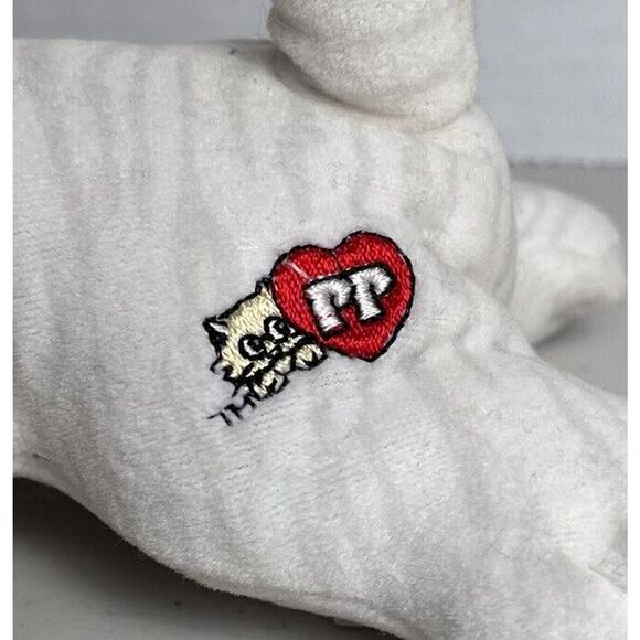 Vintage Pound Puppy Purries Kitty Cat White with Gray Stripes Tabby Plush 7" - Picture 5 of 13